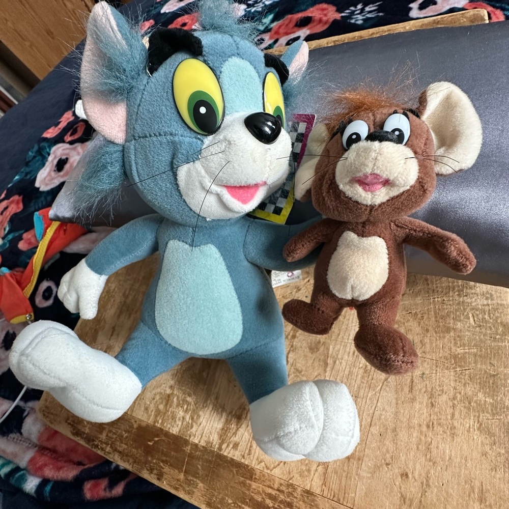 Vintage Cartoon Network Tom and Jerry Plush Set